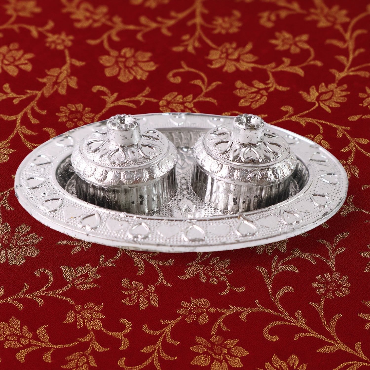 Oval Shape Special Puja Thali (1 Pc / Mix Design) Oval Shape Special Puja Thali (1 Pc / Mix Design)